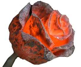 Кованый металлический цветок